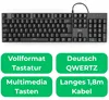 Hama Mechanische Office-Tastatur MKC-650, extralanges Produktbild-Vorschau 2