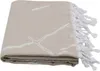Hamamtuch als Strandtuch Badetuch Saunatuch "Marmor" beige Produktbild-Vorschau 1