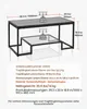 VEVOR Couchtisch Beistelltisch aus gehärtetem Glas mit Produktbild-Vorschau 3
