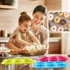Silikon Donutformen 6 Hohlräume Backform Antihaft 260℃ Produktbild-Vorschau 5