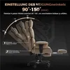 TWOLIIN Ergonomische bureaustoel met voetsteun, extra dikke Productafbeelding-voorbeeld 5