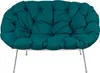 A teal cushion chair on a white background. Anteprima dell’immagine prodotto