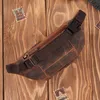 Herren Leder klassische Hüfte Nierentasche braun Vintage Produktbild-Vorschau 15