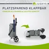 Juskys Einkaufstrolley 3in1 mit 2 Rollen für Shopping - 56 Produktbild-Vorschau 7