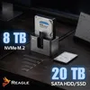 Reagle Dockingstation SSD HDD SATA 2,5 3,5 NVMe M.2 – USB Produktbild-Vorschau 7