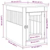 vidaXL Cage pour chien style meuble chêne Artisan 55x80x68 Voir les images du produit 8