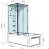 Whirlpool Dusche Kombination K05-R00-WP Duschtempel 90x180 Produktbild-Vorschau 3