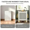 FATIVO Kryt topení 78x19x92 cm – Vysoký kryt topení v bílé Náhled obrázku produktu 7