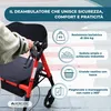 Deambulatore pieghevole XXL Rollator fino a 204 kg Anteprima dell’immagine prodotto 5