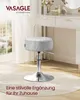Schminkhocker, Schminkstuhl, Sitzhocker, höhenverstellbar, Produktbild-Vorschau 2