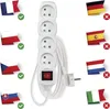 Prodlužovací kabel 3 m / 4 zásuvky / s vypínačem / bílý / PVC / 1 mm2 Náhled obrázku produktu