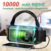 Tekoo Kurbelradio 10000mAh Notfallradio mit Powerbank Solar Produktbild-Vorschau 3