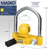 MASKO® Anhängerschloss Zahlenschloss mit 4 Stellig Code für Produktbild-Vorschau 7