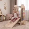 COSTWAY 4 v 1 učebná veža pre deti s šmýkačkou, Montessori Náhľad obrázku produktu 9