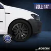 4 STK 14 Zoll Daytona pro black schwarz PETEX Radkappen Produktbild-Vorschau 2