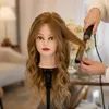 Tête à coiffer Ela - Cheveux naturels 60 cm avec trépied Voir les images du produit 5