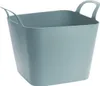 H&S Cestino decorativo in plastica flessibile 36L verde Anteprima dell’immagine prodotto 1