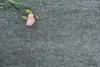 A single pink carnation with green stems and buds lies on a textured gray surface. Produktbild-Vorschau