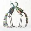 Boltze Pfau Garden Picture 2er set in metallo multicolore Anteprima dell’immagine prodotto 5