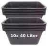 Lot de 5/10 bacs à plantes Bacs à mortier Bacs à fleurs Voir les images du produit 1