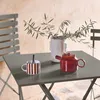 sweeek - Klappbarer Bistro-Gartentisch aus Stahl 70 x 70 Produktbild-Vorschau 5