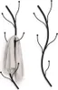 DanDiBo Wandgarderobe Schwarz Metall 2er Set Flora Produktbild-Vorschau 1