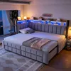 Merax Tagesbett Polsterbett 90x200cm mit Ausziehbett Produktbild-Vorschau 6