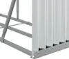 vidaXL Přístřešek na palivové dřevo stříbrný 300x45x100 cm Náhled obrázku produktu 6