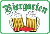 Biergarten Schild Pfeil rechts A3 (297x420mm) Produktbild-Vorschau 1