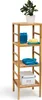 Relaxdays Badregal Holz, 3-5 Ablagen, Standregal aus Produktbild-Vorschau 1