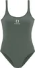 A plain studio shot of a green one-piece swimsuit. Produktbild-Vorschau