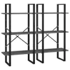 Lagerregal Grau 60x30x210 cm Holzwerkstoff Produktbild-Vorschau 3