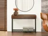Console ARVID - noyer / noir Voir les images du produit 2