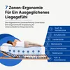 LEO KV Lattenrost 7 Zonen 80 x 200 cm Kopfteil verstellbar Produktbild-Vorschau 2