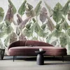 Muralo Vlies Fototapete für Wohnzimmer BLÄTTER Beton Retro Produktbild-Vorschau 4