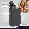 WELLGRO Treteimer 2x30L Grau – Edelstahl mit Softclose & Produktbild-Vorschau 4