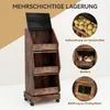 Puluomis Küchenregal Gemüsebehälter mit Rollen, Gemüsebox Produktbild-Vorschau 5