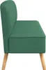 vidaXL Sofa materiałowa 117 x 55,5 x 77 cm Zielona Podgląd zdjęcia produktu 3