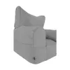 A close-up side view of a light gray beanbag chair. Náhľad obrázku produktu