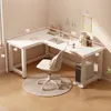 Ecke Gaming Computer Schreibtisch Gross Modern Weiss Loft Produktbild-Vorschau 11