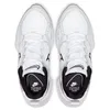 A top-down view of a pair of white Nike Air Heights women's sports shoes with black accents. Voir les images du produit