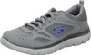 A single gray Skechers sneaker is shown from a side-angle on a white background. Voir les images du produit