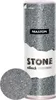 A spray can with a stone effect texture, next to a circular sample of the texture. Produktbild-Vorschau