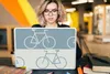 MuchoWow® Laptop Aufkleber Sticker Cover Fahrrad - Blau - Produktbild-Vorschau 5