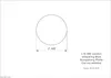 A technical drawing showing a circular cutout with dimensions and product information. Produktbild-Vorschau