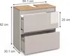 Vicco Waschbeckenunterschrank Majest, 60.1 x 62 cm mit 2 Produktbild-Vorschau 3