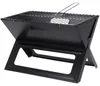 van der Meulen Faltbarer BBQ X-Form Holzkohlegrill schwarz Produktbild-Vorschau 19