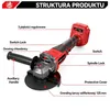 Akumulatorowa szlifierka kątowa 700W, 2 akumulatory, Podgląd zdjęcia produktu 5