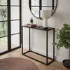 MODERNÍ SKLENĚNÁ KONZOLA 80 cm Černá / Černé sklo Náhled obrázku produktu 1