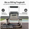 CASARIA® Lettino Prendisole con Tettuccio 210x60 Carico Max Anteprima dell’immagine prodotto 5